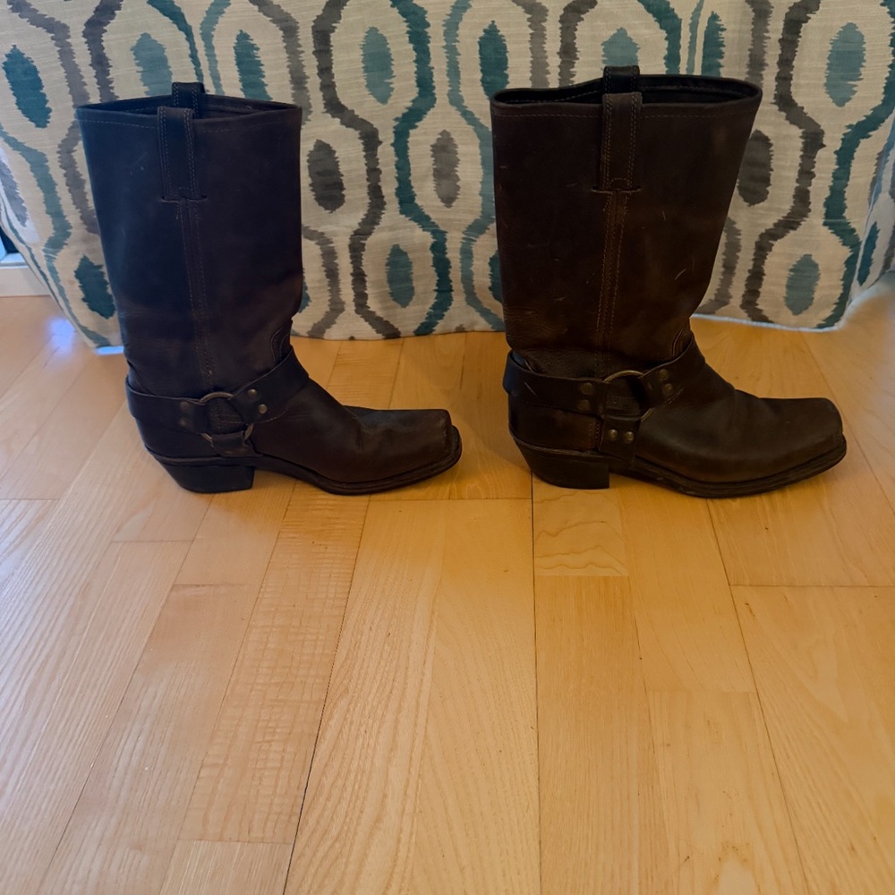 Frye Rich Brown Harness Leather Footwear